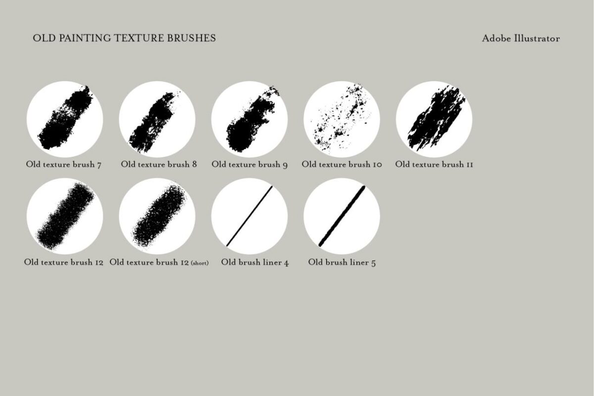 클래스101 | 일러스트 ・ 일러스트레이터 전용 브러쉬 Old Painting Texture Brush | 메이