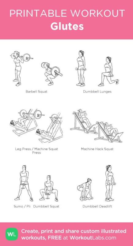 Glutes | Leg Workouts Gym, Gym Workout Plan For Women, Workout Plan Gym