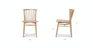 Light Oak Wood Dining Chair | Rus | Article