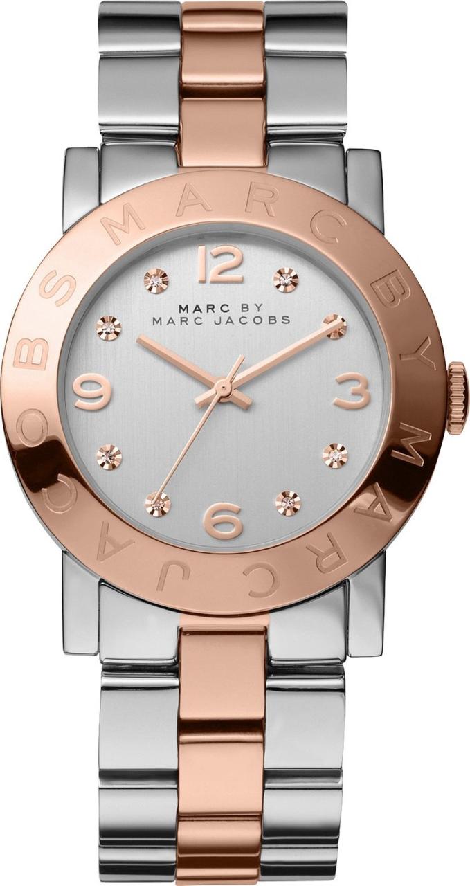 Marc By Marc Jacobs Mbm3194 Amy Silver And Rose Gold Watch 36Mm
