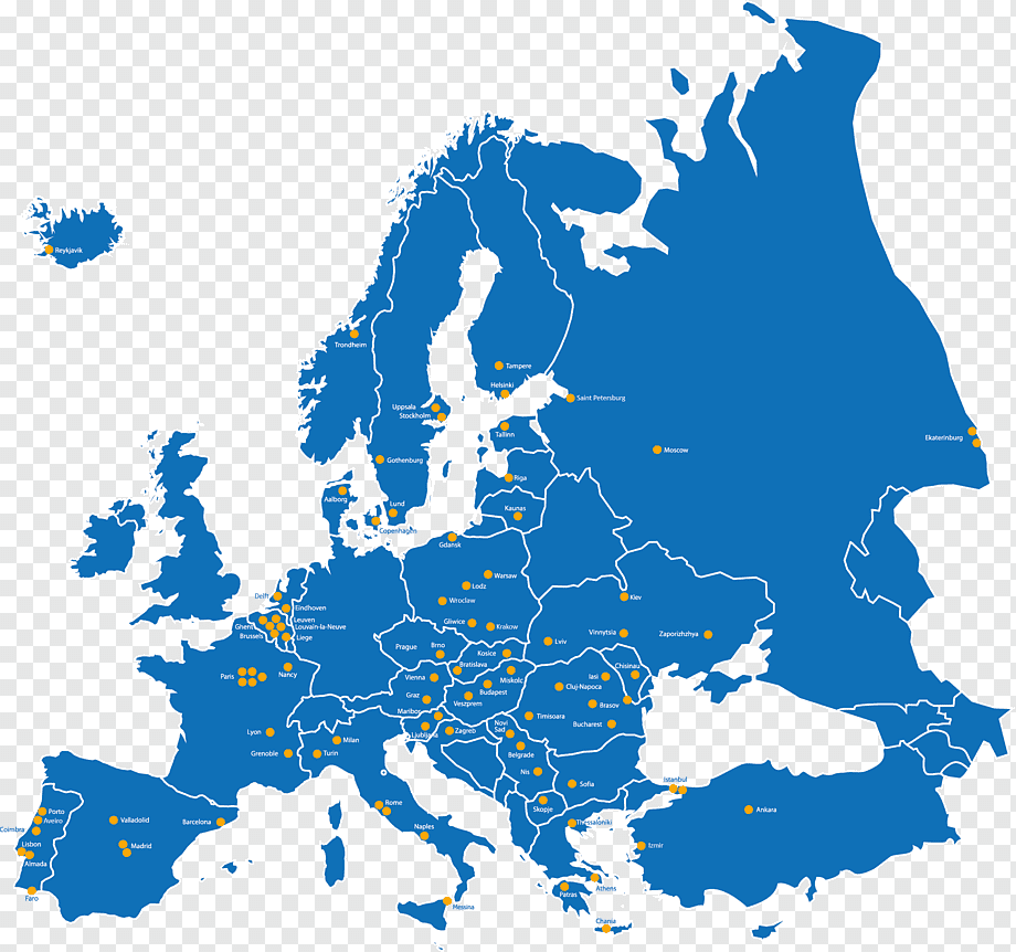 유럽지도기구, 유럽, 푸른, 표시, 세계 Png | Pngwing
